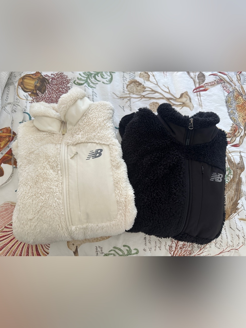 New Balance Kids Sherpa Vest Duo - Cream & Black